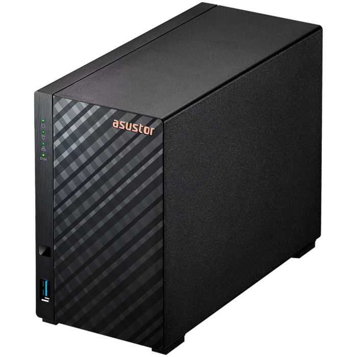 ASUSTOR NAS Drivestor2 2x 3.5" - 1x 2.5Gbe Realtek QuadCore RTD1619B 1.7GHz 1GB single PSU desktop