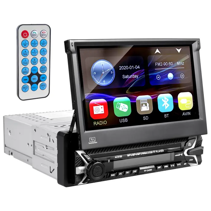 Audiocore AC9100 radio Car Digital Black, Red
