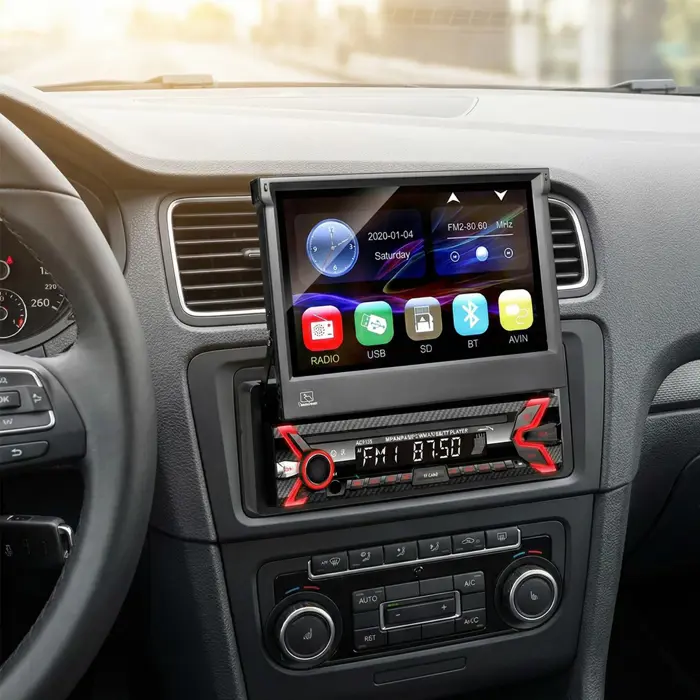 Audiocore AC9100 radio Car Digital Black, Red