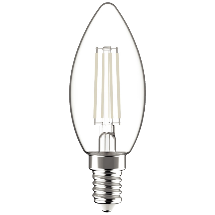 Avide Žarulja, LED 4.5W, E14, 4000K, 230V AC, bijela svjetlost - White Filament Candle 4.5W E14