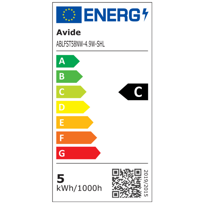 Avide Žarulja, LED 4.9W, E27, 4000K, 230V AC, bijela svjetlost - Filament ST58 4.9W E27
