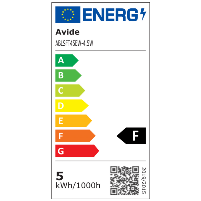 Avide Žarulja,LED,4.5W,E27,2700K,230V AC,topla bijela svjetlost - Soft Filament T45 4.5W E27