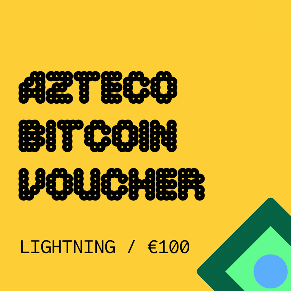 Azteco Bitcoin Lightning 100 EUR voučer/bon - 791