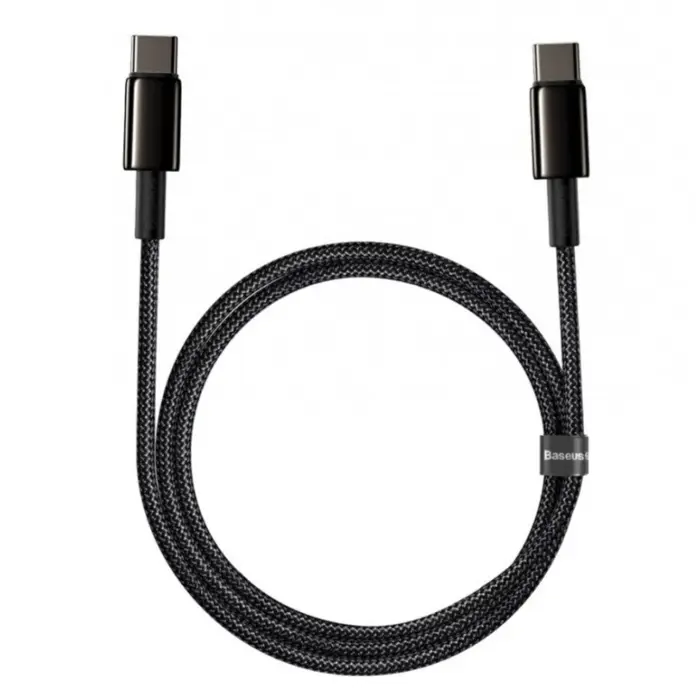 Baseus CATWJ-01 USB cable 1 m USB C 100 W Black