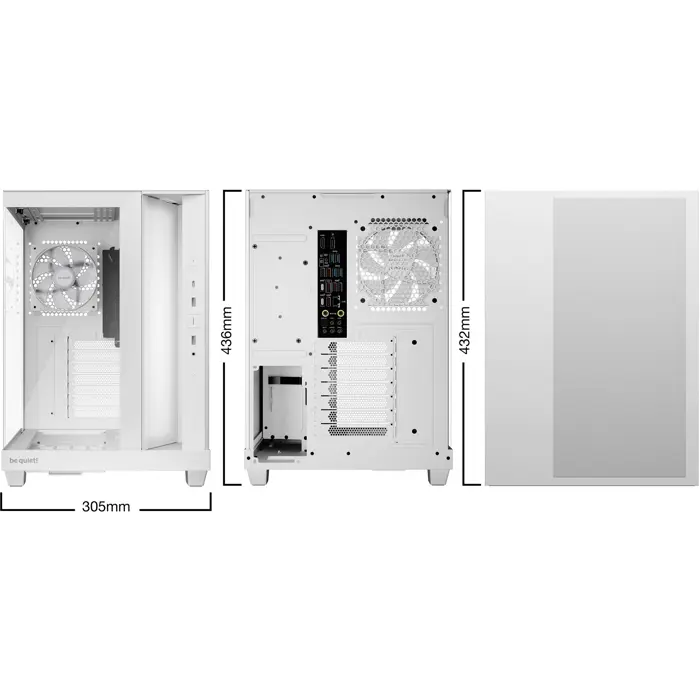 be quiet! Light Base 500 LX White, tower case white