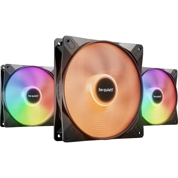 Be quiet Light Wings LX PWM 140mm Reverse (black, pack of 3, Reverse, 140 mm)