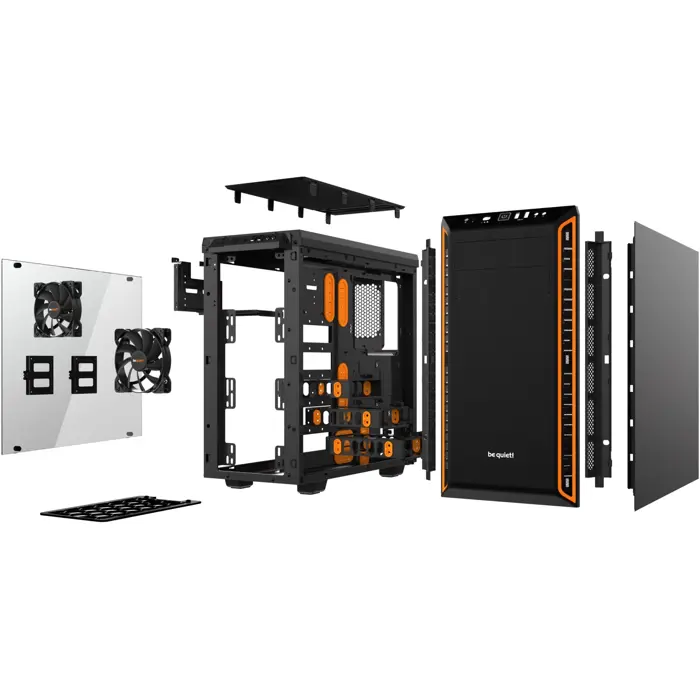 be quiet! PURE BASE 600 Window - black/orange