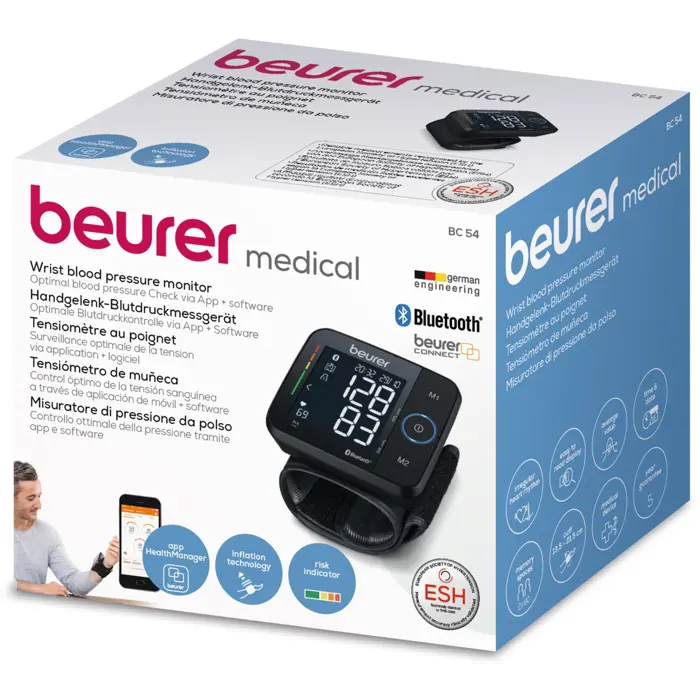 Beurer blood pressure monitor BC54 silver