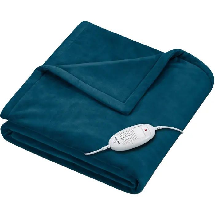 Beurer heated blanket HD75 Cosy Ocean, electric blanket (dark blue, 130 x 180 cm)