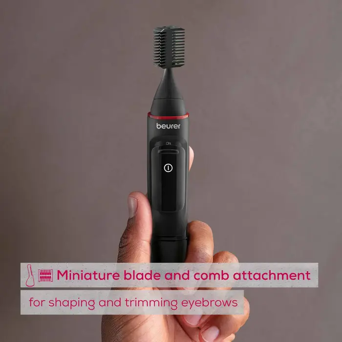 Beurer MN3X precision trimmer, nose/ear hair trimmer (black)