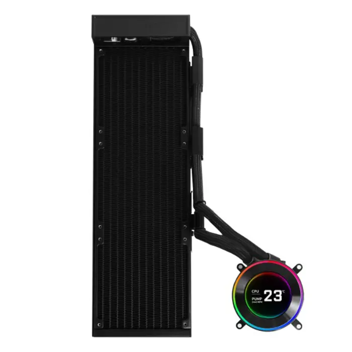 Black ARGB AiO water cooling system