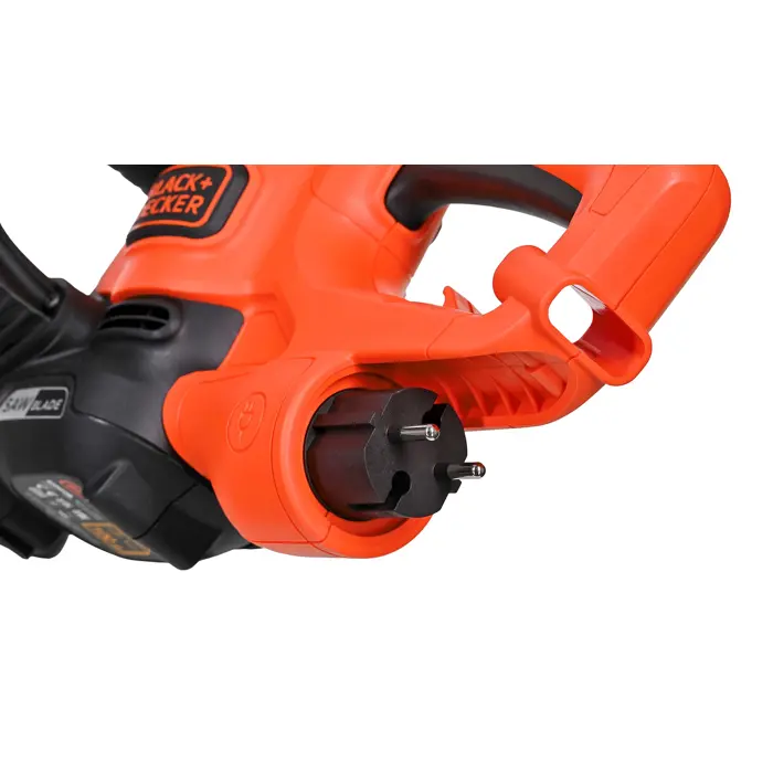 Black & Decker Black+Decker Elektro-Heckenschere (600W, 60 cm Schwertlänge, 25 mm Schnittstärke, Bügel-Zweithandgriff und transparentem Handschutz, für große Hecken) BEHTS501