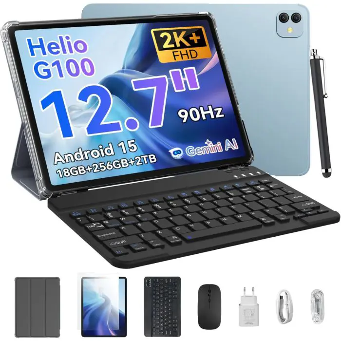 Blackview LINK 8 13" tablični računalnik 12GB+256GB, LTE, komplet tipk+miška, modra