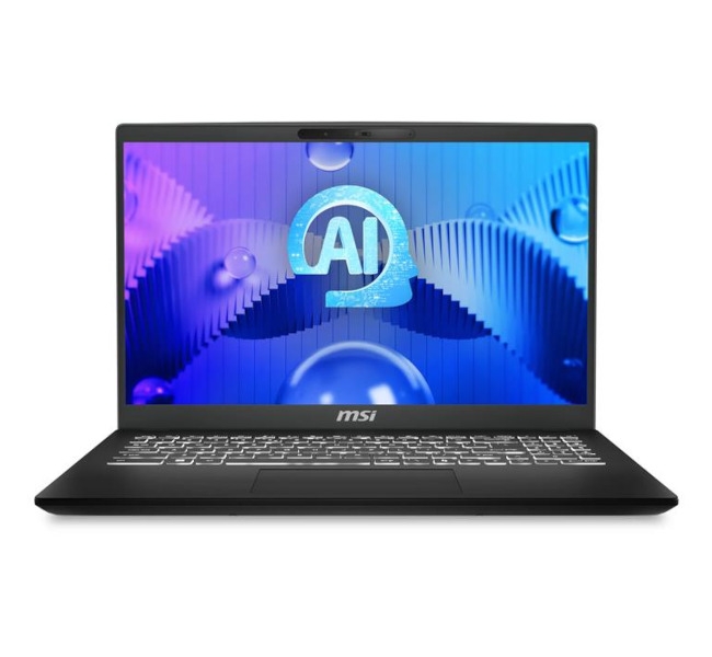 Notebook MSI Modern 15 H AI C1MG Intel Core Ultra 7 / 32GB / 1TB SSD / 15.6" FHD / Windows 11 Pro (black)