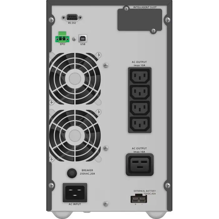 BlueWalker PowerWalker VFI 3000 TGB - UPS - black