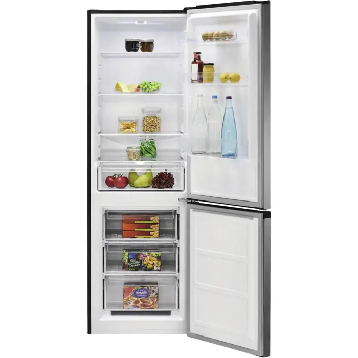 Bomann KG 7357, fridge/freezer combination (stainless steel)