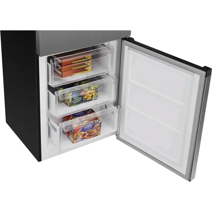 Bomann KG 7357, fridge/freezer combination (stainless steel)