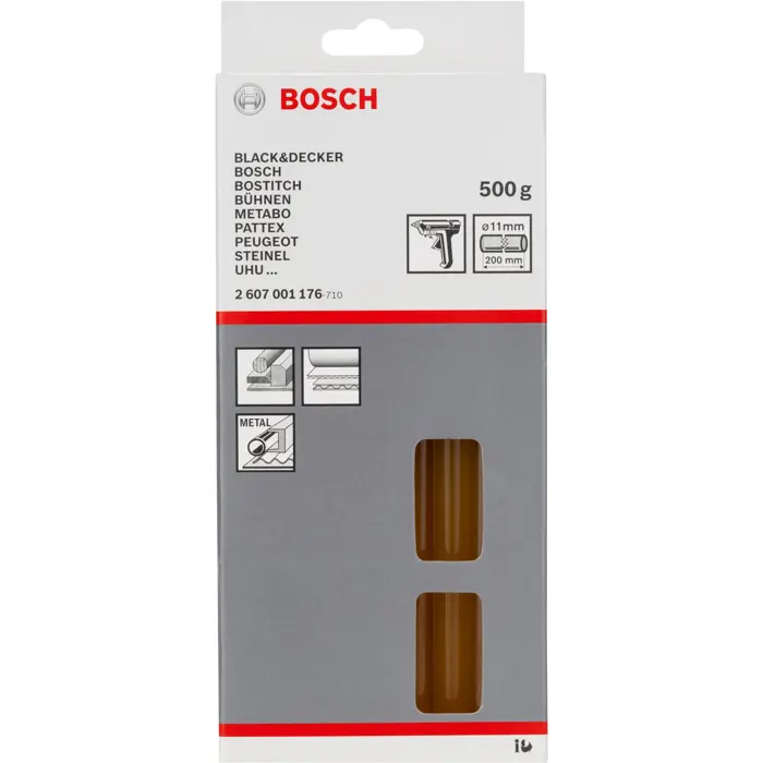 Bosch 11x200mm yellow adhesive cartridge 500g