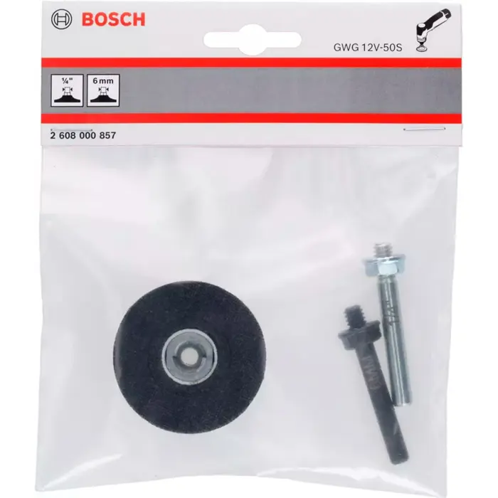 Bosch backing pad 50mm with R-type holder, sanding pad (black, Quick Lock, for GWG 12V-50 S Professional)