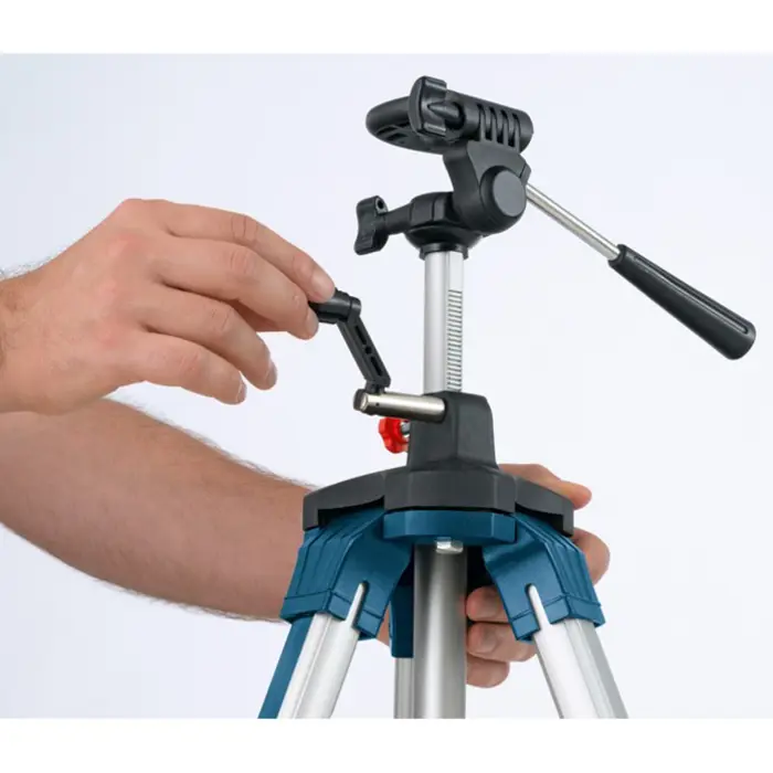 Bosch BT250 Professional construction tripod, tripods and tripod accessories (silver / blue, 1/4 "tripod thread)