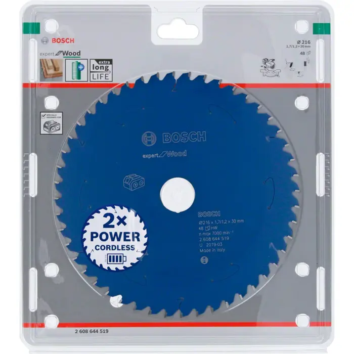 Bosch circular saw blade EfW 216x30x1.7 / 1.2x48T - 2608644519