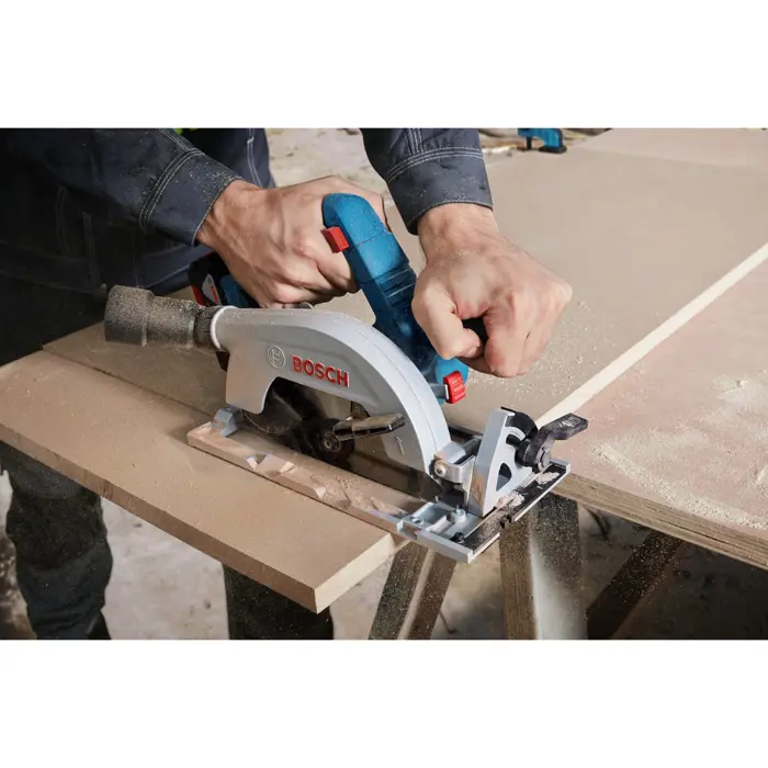 Bosch Cordless Circular Saw GKS 18V-57-2 Professional solo, 18V (blue/black, without battery and charger, in L-BOXX)