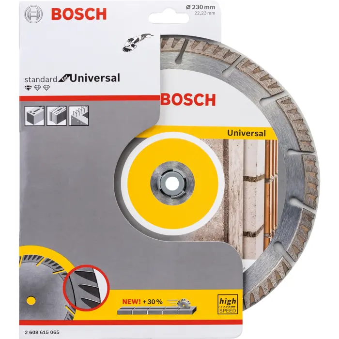 Bosch diamond cutting disc Standard for Universal, 230mm (bore 22.23mm)