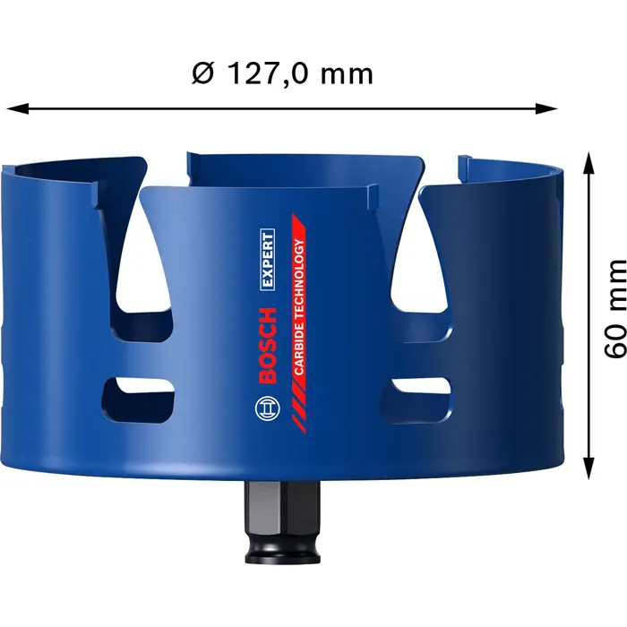 Bosch Expert hole saw 'Construction Material', O 127mm