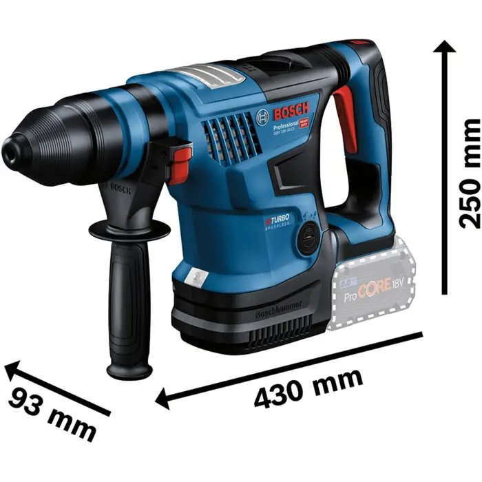 BOSCH GBH 18V-34 CF solo CASE - 0611914001