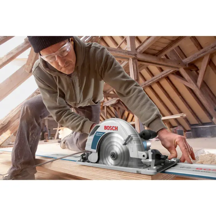 Bosch Hand-held circular saw GKS 85 G Professional (blue, 2200 watts, L-BOXX, guide rail FSN 1400)