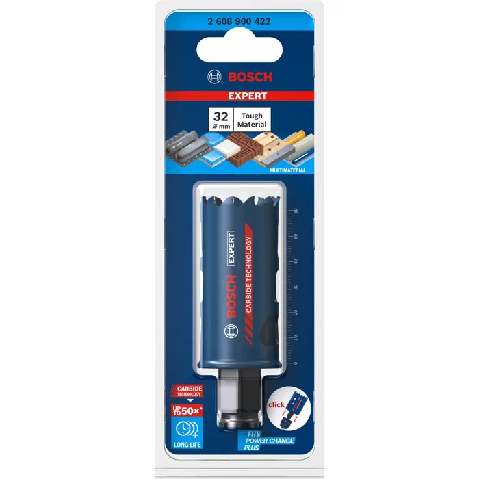 BOSCH hole saw ToughMaterial 32mm - 2608900422 EXPERT RANGE