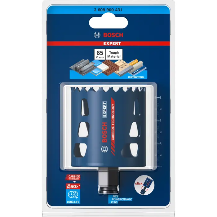 BOSCH hole saw ToughMaterial 65mm - 2608900431 EXPERT RANGE