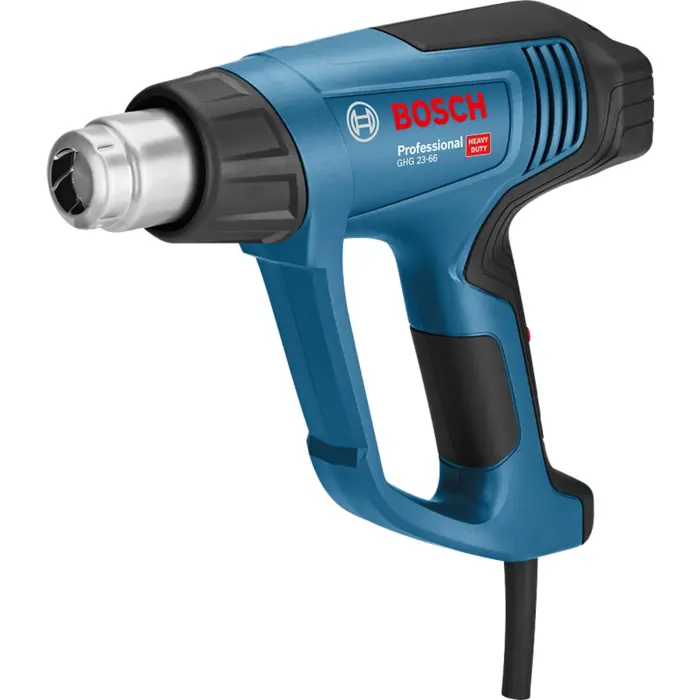 Bosch hot air gun GHG 23-66 Professional + 5-piece accessories (blue/black, 2,300 watts, L-BOXX)