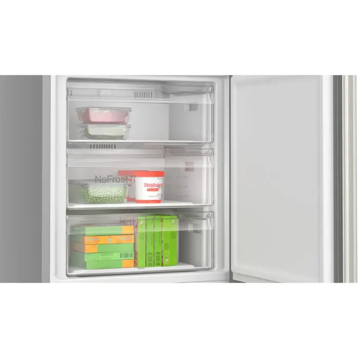 Bosch KGN492IAF Series 4, fridge/freezer combination (stainless steel)