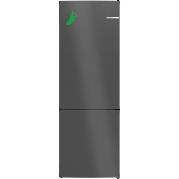 Bosch KGN49OCAF Series 4, fridge/freezer combination (stainless steel (dark), Green Collection)