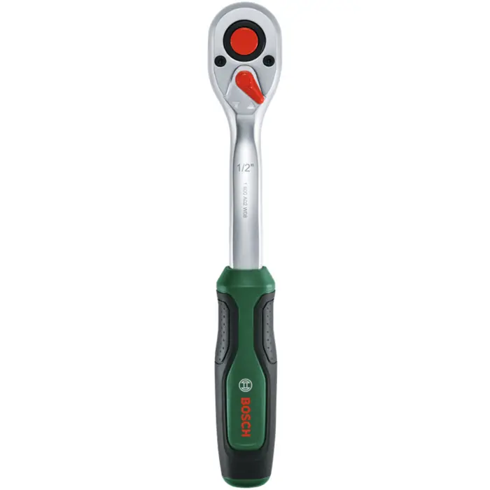 Bosch Powertools 1/2" ratchet set with socket wrenches, 25 pieces (green, torque up to 768 Nm, in case)