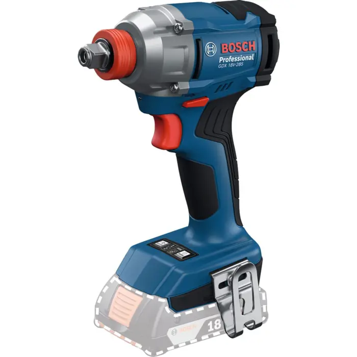 Bosch Powertools 18V professional set hammer drill GBH 18V-22 + drill driver GSR 18V-65 + impact wrench GDX 18V-285 (blue/black, 3x Li-ion battery 5.0 Ah, tool bag)