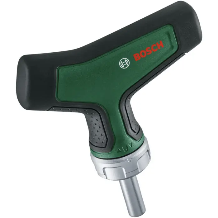 Bosch Powertools bit ratchet screwdriver T-handle with bit set, 22 pieces (green/black, torque up to 46 Nm)