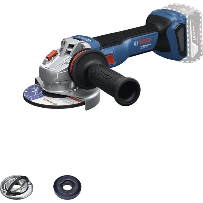 Bosch Powertools cordless angle grinder GWS 18V-11 S Professional solo, 18Volt (blue, without battery and charger, in L-BOXX)