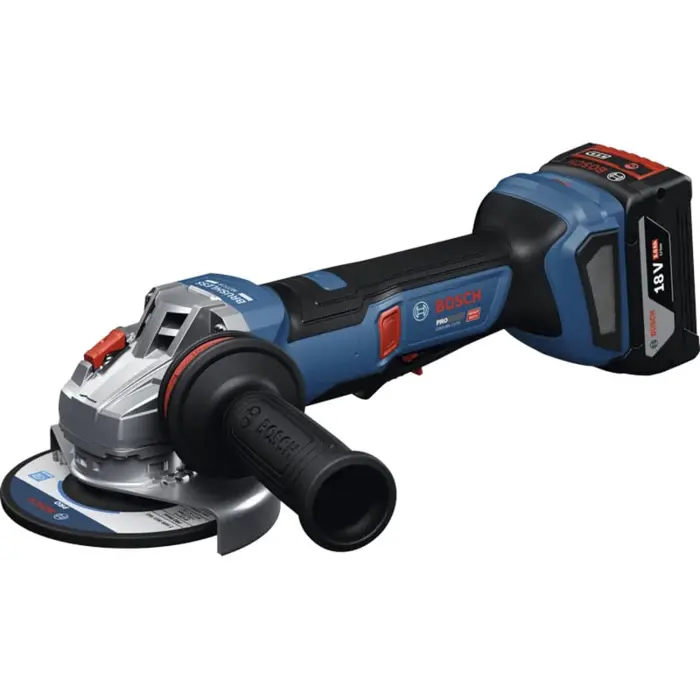 Bosch Powertools cordless angle grinder GWS 18V-11PS Professional solo, 18Volt (blue/black, without battery and charger, with Vibration Control additional handle)