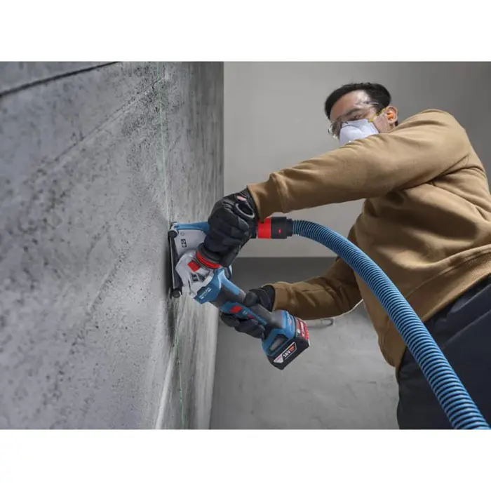Bosch Powertools cordless angle grinder GWS 18V-11PS Professional solo, 18Volt (blue/black, without battery and charger, with Vibration Control additional handle)