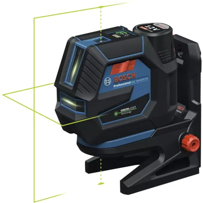 Bosch Powertools cordless combination laser GCL 12V-50-22 CG Professional (blue/black, green laser lines and plumb points, incl. rotary mount RM 20)