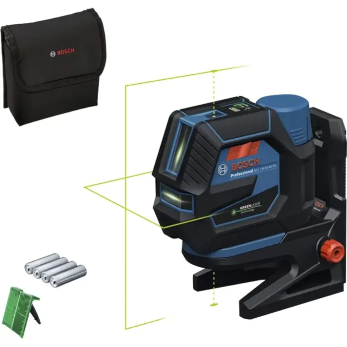 Bosch Powertools cordless combination laser GCL 12V-50-22 CG Professional (blue/black, green laser lines and plumb points, incl. rotary mount RM 20)