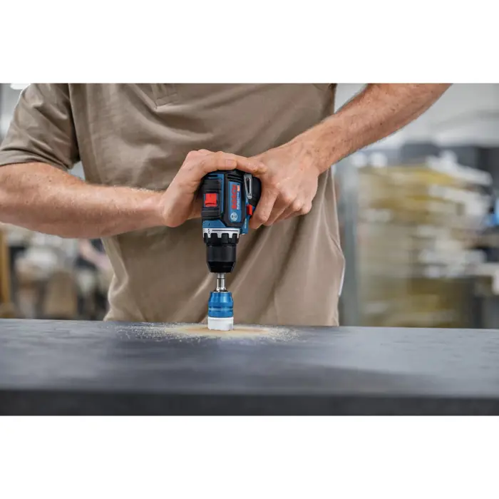 Bosch Powertools cordless drill/driver GSR 12V-32 Professional, 12Volt (blue/black, 2x Li-ion battery 2.0Ah, 24-piece accessory set, tool bag)
