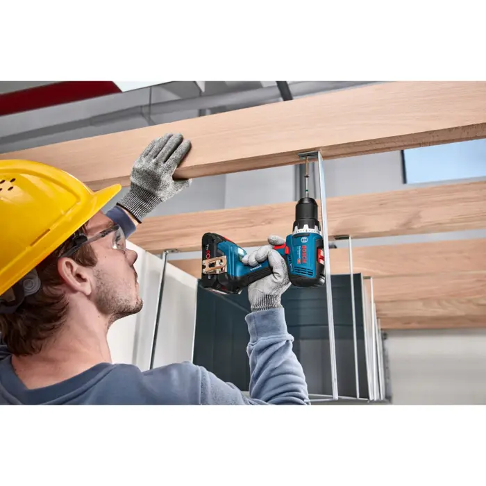 Bosch Powertools Cordless Drill/Driver GSR 18V-65 Professional, 18Volt (blue, 2x Li-Ion battery 4,0Ah, 82-piece accessory set in L-Case)