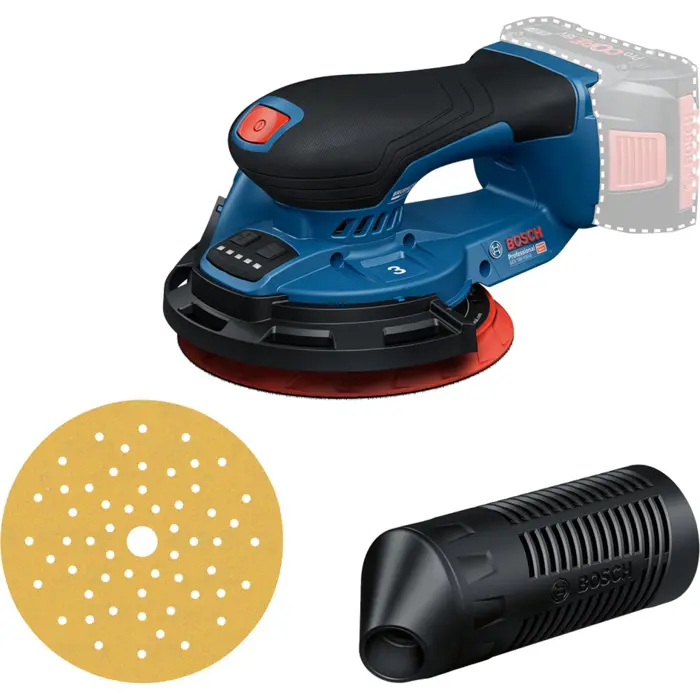 Bosch Powertools cordless eccentric sander GEX 18V-150-3 Professional solo, 18 volts (blue, without battery and charger, in L-BOXX)