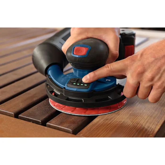 Bosch Powertools cordless eccentric sander GEX 18V-150-3 Professional solo, 18 volts (blue, without battery and charger, in L-BOXX)
