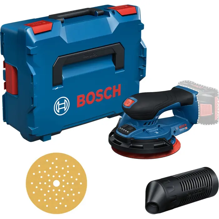 Bosch Powertools cordless eccentric sander GEX 18V-150-3 Professional solo, 18 volts (blue, without battery and charger, in L-BOXX)