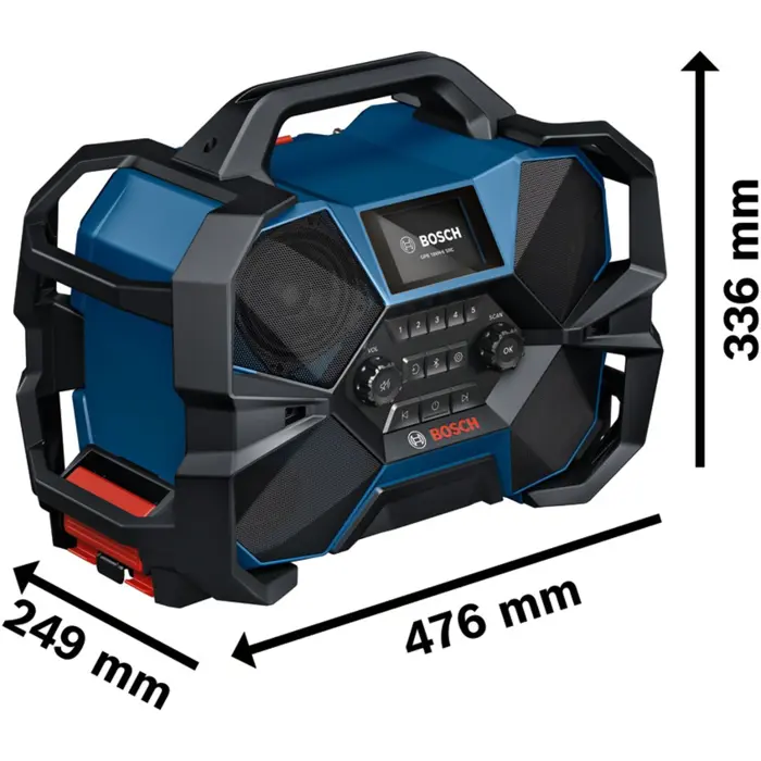 Bosch Powertools GPB 18VH-6 SRC (blue/black, FM, DAB+, AUX, Bluetooth)