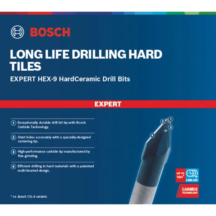 Bosch Powertools HEX-9 HC drill 5-piece mix set 6mm - 2608900596 EXPERT RANGE